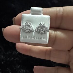 Elegant Sterling Silver Angel Wing Earrings